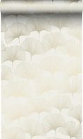 papier peint feuilles de ginkgo beige et or - 0,53 x 10,05 m - 347730