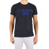 Cerruti 1881 T-shirt manches courtes logo centré brodé Abruzzo Noir Homme