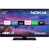 Téléviseur LED 4K UHD Nokia 43" (108 cm) - Smart Android TV - Netflix, Prime Video, Disney+