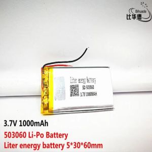 PILES 10 batteries lithium-ion-Li-ion de bonne qualité, 3.7V,1000mAH,503060 polymère, pour jouet, batterie externe,
