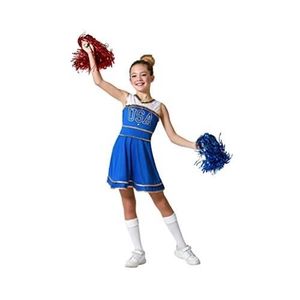 Costume De Pom-pom Girl Pour Femme - Jupe En Tulle Rouge à Pois Blancs - Pour Jeu De Rôle, Fêtes, Déguisements