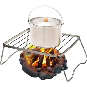 BARBECUE Grill Barbecue Pliant en Acier Inoxydable - Pour Jardin Extérieur, Cuisine, Camping, Pique-Nique