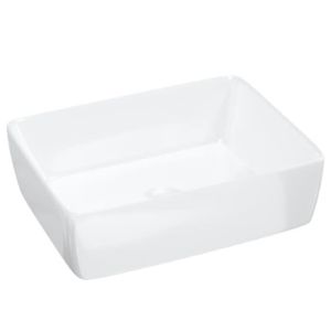LAVABO - VASQUE Lavabo céramique blanc DRFEIFY rectangle KA488 - 48x37x13 cm - A poser