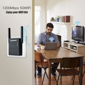 REPETEUR DE SIGNAL Podazz Répéteur WiFi 1200 Mbps