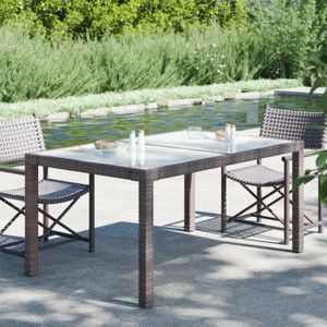 Vanage Design classe et intemporel ! Table de Jardin en aluminium avec Plateau en verre 90 x 90 cm Dimensions: env Parfait pour Jardin Terrasse et Dalcon 4 Personnes 