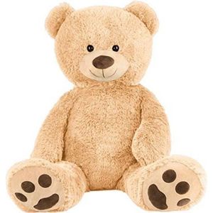 TEDBI Grand Ours en Peluche, Geant Nounours gigantesque S01 [Beige