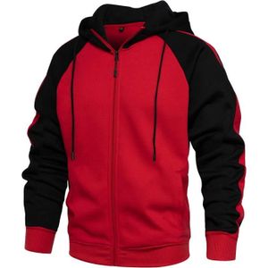 Sweat noir et rouge 2025