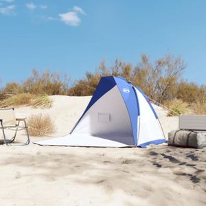 TENTE DE CAMPING LEY Tente de plage bleu azuré 268x223x125 cm 185T polyester - Shipenophy - VOX18942
