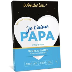 STAGE DE PILOTAGE Wonderbox - Coffret Cadeau - Je t'aime Papa Emotio