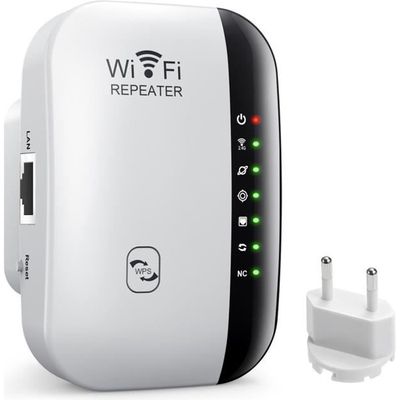 Tech Discount - TD-Amplificateur WiFi Répéteur puissant prise Booster de  signal sans fil WiFi extender 300M WLAN 802.11n/g/b amplifier internet bure  - Répéteur Wifi - Rue du Commerce