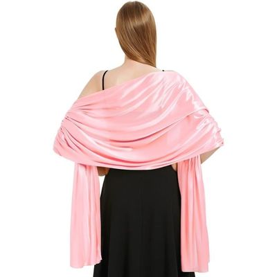 Châle Femme Vijamiy - Étole Brillante 200x70 Cm - Pour Mariage, Soirée, Cérémonie - Polyester Doux