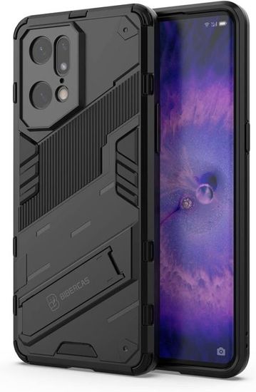 Custodia In Fibra Di Carbonio Per Oppo Find X5 / X5 Pro / X5 Lite, Antiurto E Antigraffio, Nera