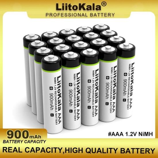 4PCS 1.2V-AAA--Batterie Rechargeable Aaa Nimh 1.2v, 900mah, Pour