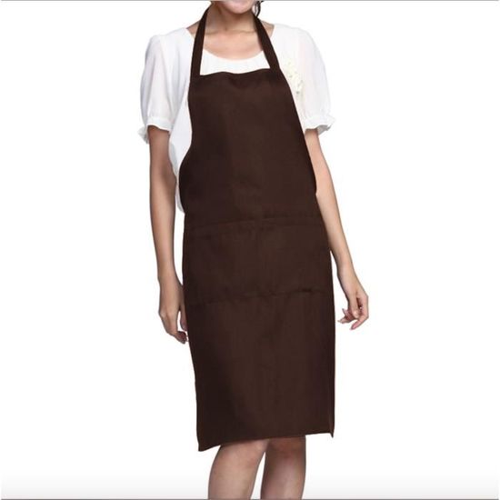 ITODA Unisexe Tablier de Cuisine Court avec Poche Sangle Ajustable Anti-Salet/é Tablier Chef Waiter Waitress Barbecue Confortable pour Cuisine Restaurant Caf/é Jardin Ecole H/ôtel-Taille Unique