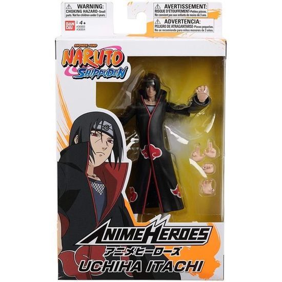 Bandai Naruto Shippuden-Figurine Anime Heroes 17 cm-Itachi Uchiwa