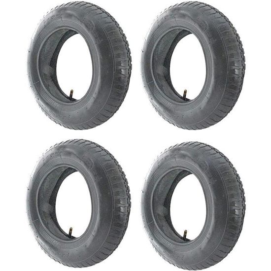 Lot de 4 pneus de brouette et chambre à air 3,508, 35 Psi,[213