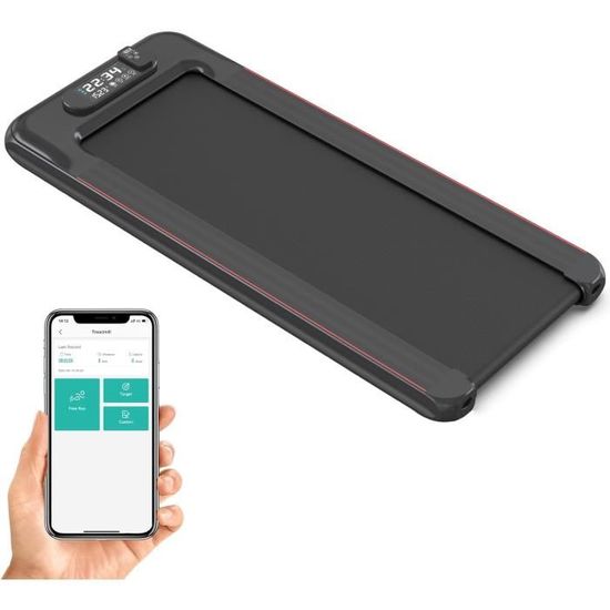 Tapis De Course Pliable 4 En 1 Avec App - 2.5HP, Inclinaison 3% - Pour Bureau Et Maison
