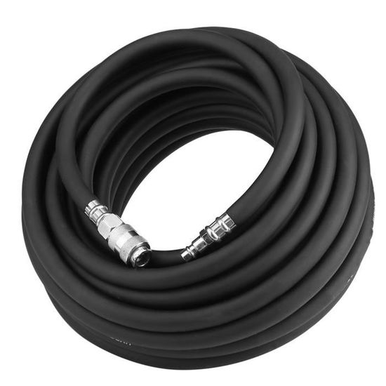 Tuyau Air Comprimé 15m Flexible Avec Raccords Rapides 1/4" - Kit Complet Compresseur