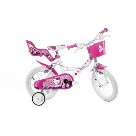 Vélo Enfant Hello Kitty 12" - Rose Pas Cher - Tunisie