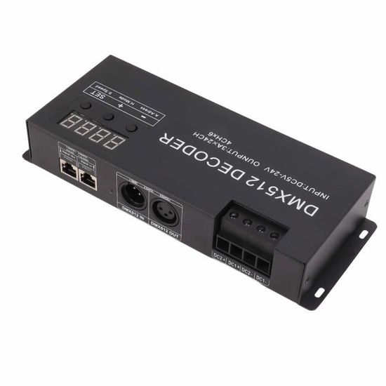 Contrôleur DMX 512 RGBW 4X4A 12/24V