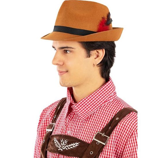 Foulard Traditionnel à Carreaux 50x50cm - Accessoire Oktoberfest Femme Homme
