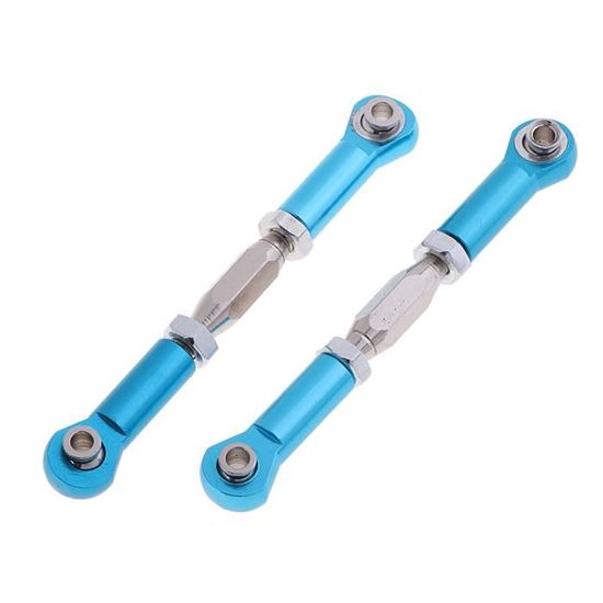 Barres De Direction Aluminium Pour Voiture RC HSP 1/10 94123 - Lot De 4, Bleu