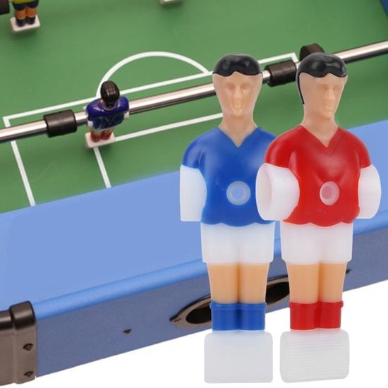 Keenso Joueurs Baby-Foot Mini Poupées Plastique - Lot 4 Rouge Et Bleu Faciles à Installer