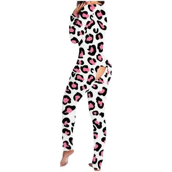 Pyjama femme - grande taille grenouillere femme sexy combinaison coton  manches longues pyjama chaud et doux mode femme hiver [711] - - - Cdiscount  Prêt-à-Porter