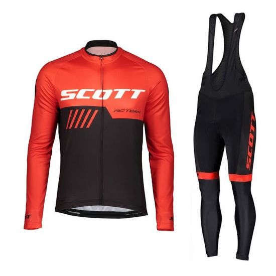 Classic Maillot De Cyclisme Manches Longue Homme Pantalons à Bretelle Vélo GEL Ensenble De