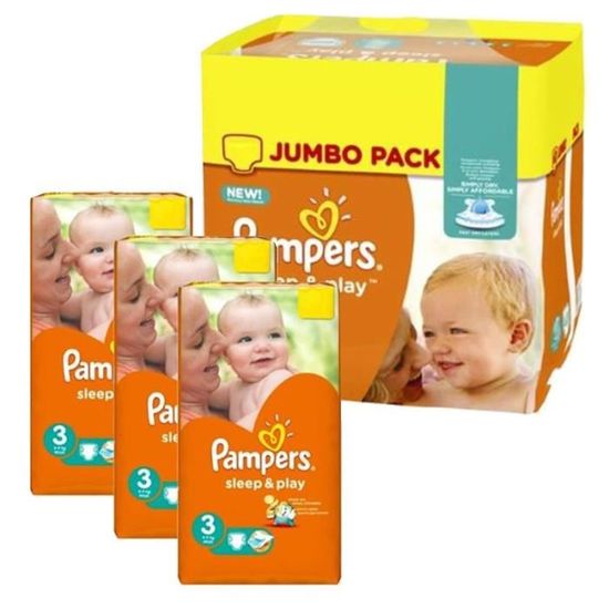 702 Couches Pampers Sleep & Play taille 3