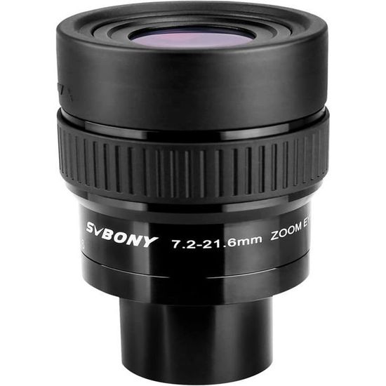 Oculaire Zoom Télescope 8-24mm 1,25" - Champ Large 40-60°, Relief D’œil Confortable, Multi-revêtu FMC