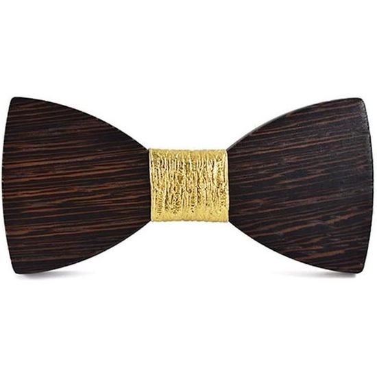 2 Nœuds Papillon En Bois Réglables - Pour Homme Et Enfant - Style Rétro Pour Mariage, Fête Ou Soirée