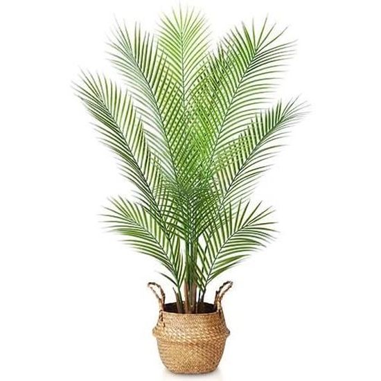 Grand Palmier Aréca Artificiel 110cm Avec Pot - Vert Multicouleur