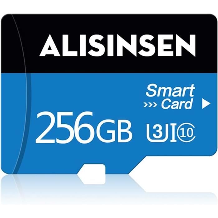 Carte Micro SD 512GB - Haute Vitesse Class 10 - Adaptateur SD Inclus - Résistante à L'eau, Chocs, Températures - Pour Smartphone, Drone, Caméra