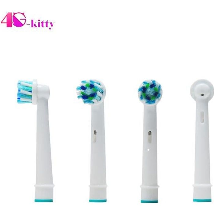 12 pièces de remplacement de têtes de brosse à dents pour Braun Oral B Cross Action EB-50A