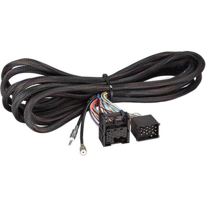 Faisceau Autoradio 17pin BMW 3 5 X5 6.5m I-Bus + Antenne - ADNAuto