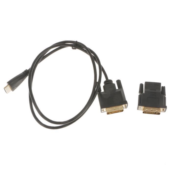CABLE - CONNECTIQUE POUR PERIPHERIQUE 1PiecexHDMI au câble DVI