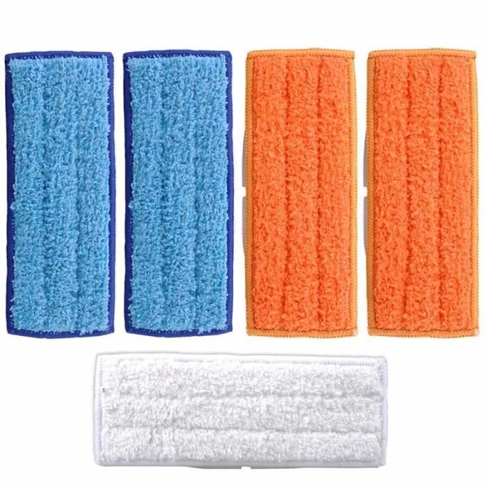 Lingette pour iRobot Braava Jet 240 241 - Lot de 5 Lingettes de Rechange Réutilisable