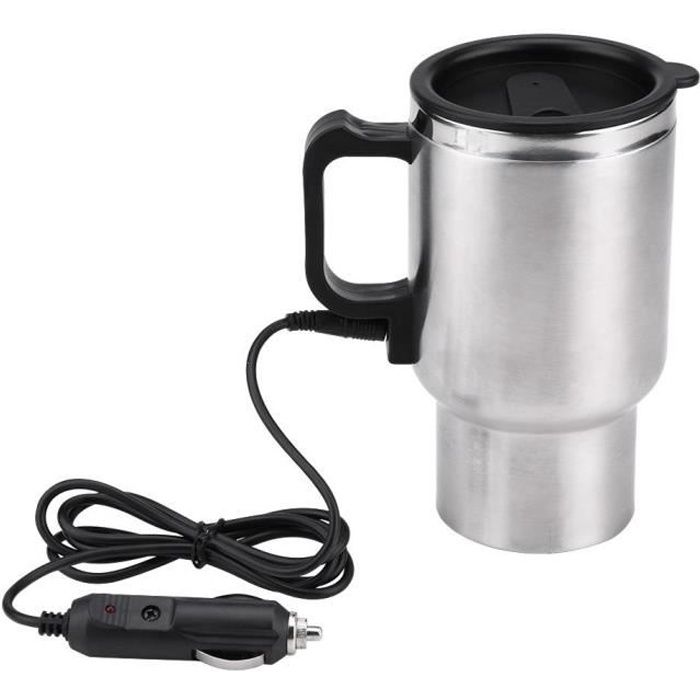 12V 450ml Bouilloire électrique de voiture en acier inoxydable voyage chauffage tasse café thé voiture tasse