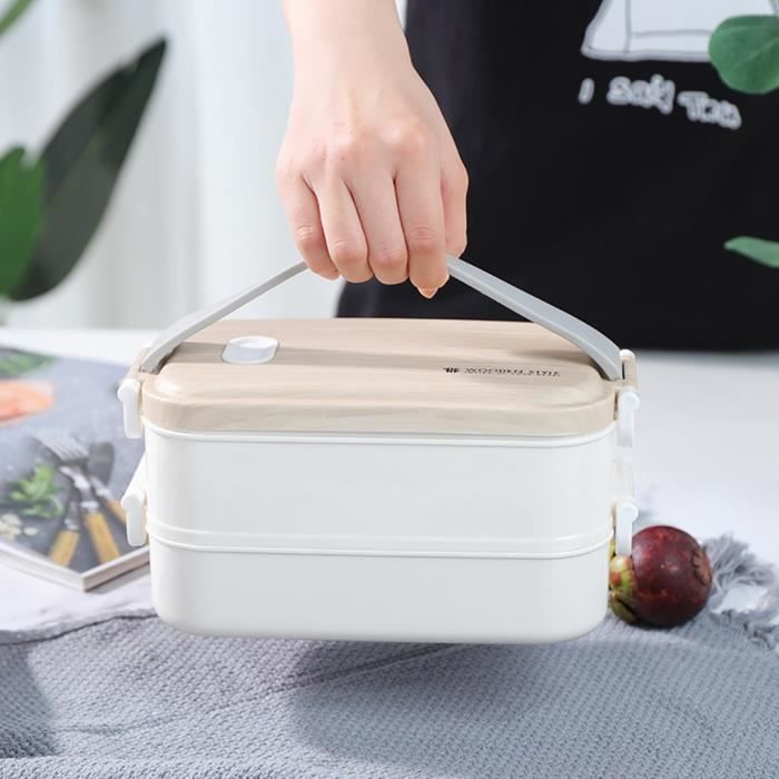 Conteneur isotherme de nourriture de bento de boîte à lunch d'acier inoxydable pour des femmes d'enfants @woke993