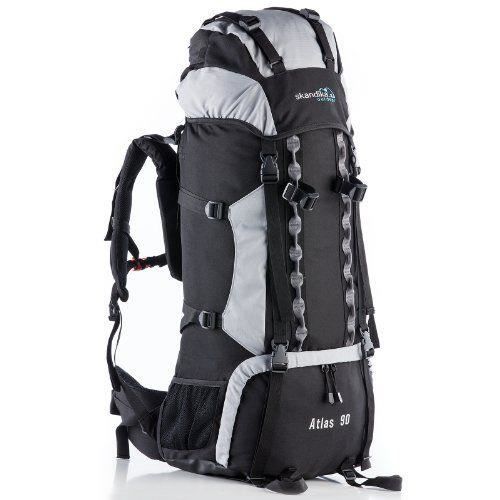 Skandika Atlas 90 Sac à dos trekking randonnée marche Noir/Gris