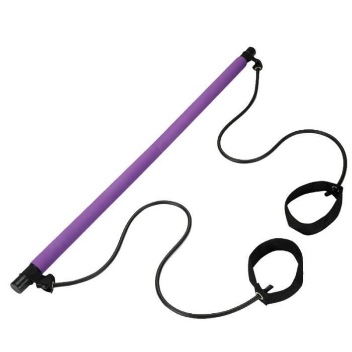 Bâton de barre de Pilates avec bande de résistance pour le sport - Modèle: VIOLET - HSJSZHA05327
