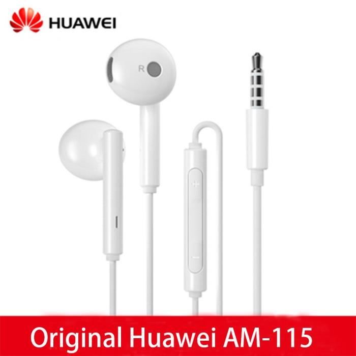 100% Original Huawei Honor AM115 écouteur avec micro pour Xiaomi Huawei universel téléphone boîte de détail haute basse