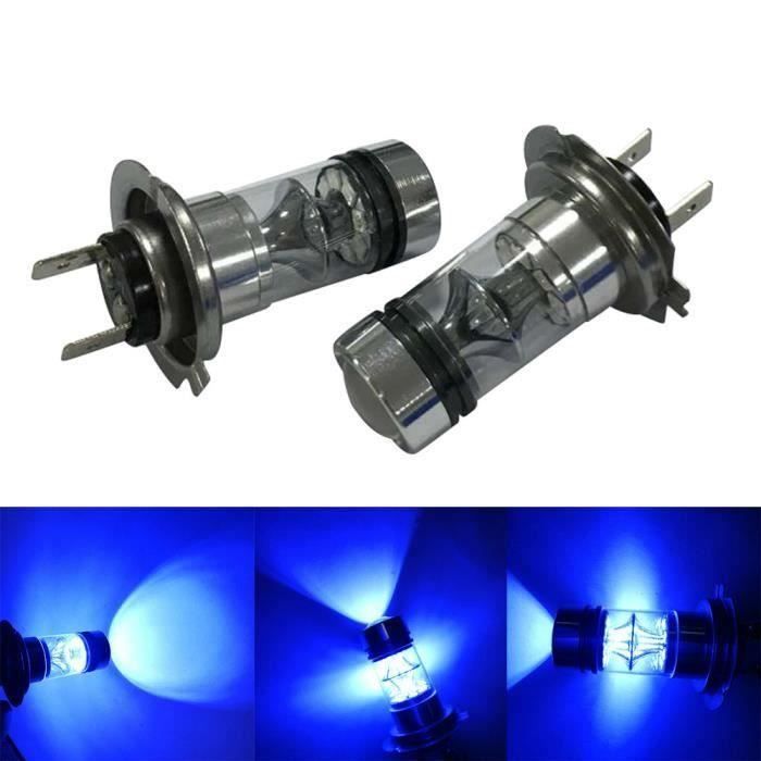 2X H7 100W 20LED HID 2323 Fog Conduite DRL Ampoules DPP61221566BU M23658 Mo34913