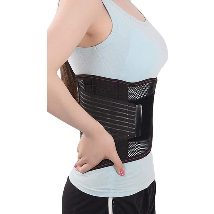 ceinture lombaire attelle bas dos sciatique scoliose hernie discale ajustable ceinture soutien dorsale for hommes femmes (siz