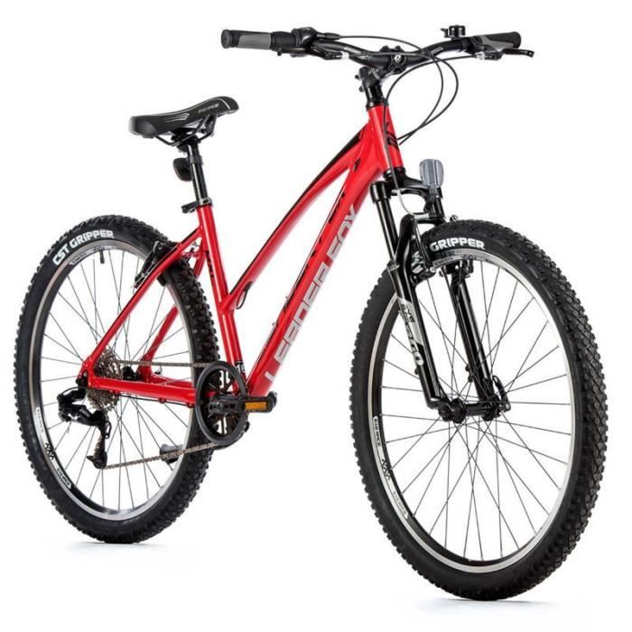 Vélo électrique VTT musculaire femme Leader Fox Mxc 2023 - rouge - 170/178 cm