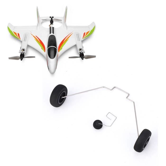 ZJCHAO train d'atterrissage d'avion RC Train d'atterrissage de pièce de rechange RC adapté pour planeur d'avion télécommandé