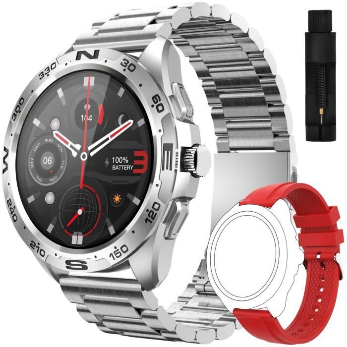 Montre Connectée pour Homme EIGIIS avec Haut-parleur Intégré, Appel Bluetooth, Compatible avec iPhone Samsung Xiaomi Huawei