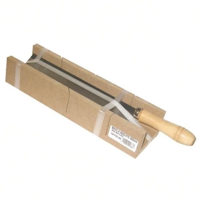 FISCHER DAREX Boîte à onglet - bois - 300 mm + scie à dos