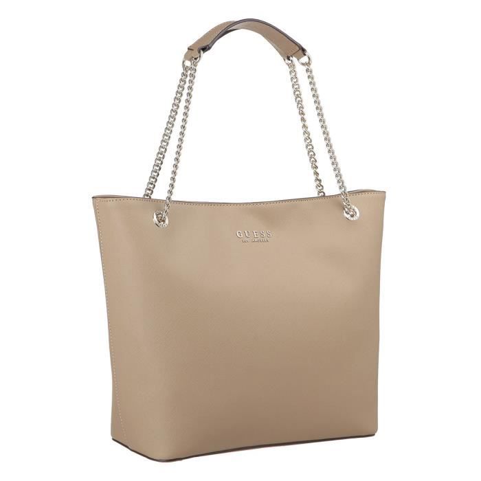 GUESS Sac à Main Taupe Femme